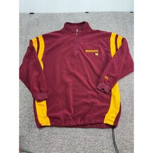 VTG Classic Washington Redskin's Authentic NFL Men's Fleece Quarter Zip Size XL